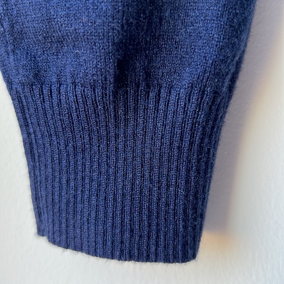 LAGENCE Antionette V Neck Pullover Blue Long Sleeve Sweater XXS - Picture 13 of 15